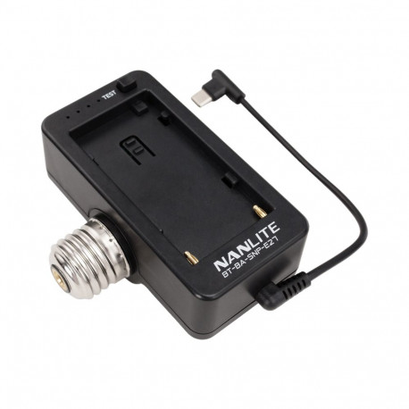 Nanlite NPF Battery Adapter with E27 Head