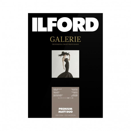 Ilford fotopaber Galerie Premium Matt Duo 200g A3+ 50 lehte