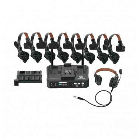 Hollyland Solidcom C1 Pro Wireless Intercom System with 8 ENC headsets with Hub Station
