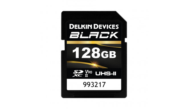 DELKIN SDXC BLACK RUGGED UHS-II R300/W250 (V90) 128GB (NEW)