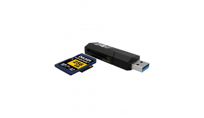 DELKIN CARDREADER SD & MICROSD A2 (USB 3.1)