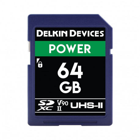 Delkin SDXC Power 2000X UHS-II U3 (V90) R300/W250 64GB