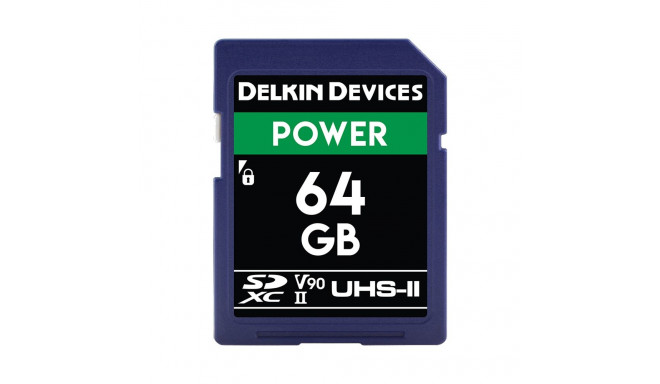 DELKIN SDXC POWER 2000X UHS-II U3 (V90) R300/W250 64GB