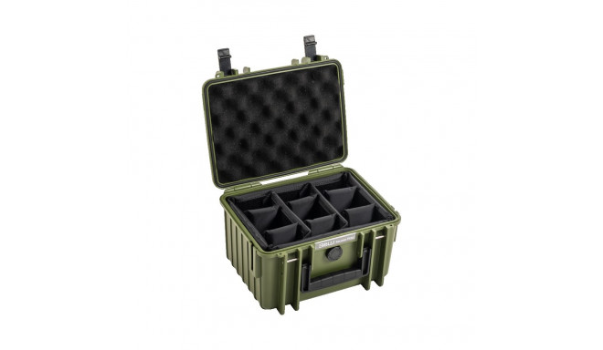 BW Outdoor Cases Type 2000 / Bronze green (divider system)