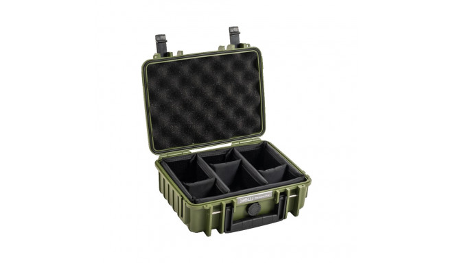 BW OUTDOOR CASES TYPE 1000 / BRONZE GREEN (DIVIDER SYSTEM)