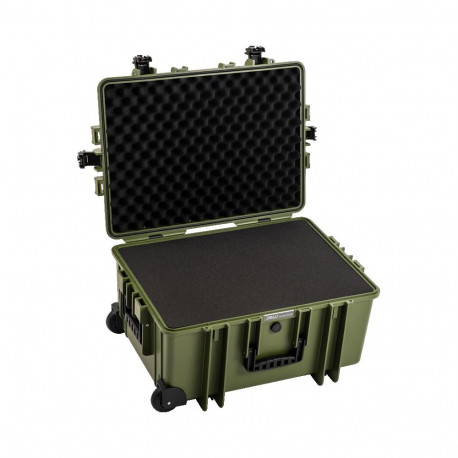 BW kaitsekohver Type 6800 ruudustiksvammiga, pronksjas roheline