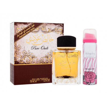 Lattafa Pure Oudi Eau de Parfum (100ml) (Edp 100 ml + Deodorant 50 ml)
