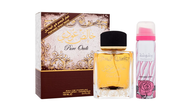 Lattafa Pure Oudi Eau de Parfum (100ml) (Edp 100 ml + Deodorant 50 ml)
