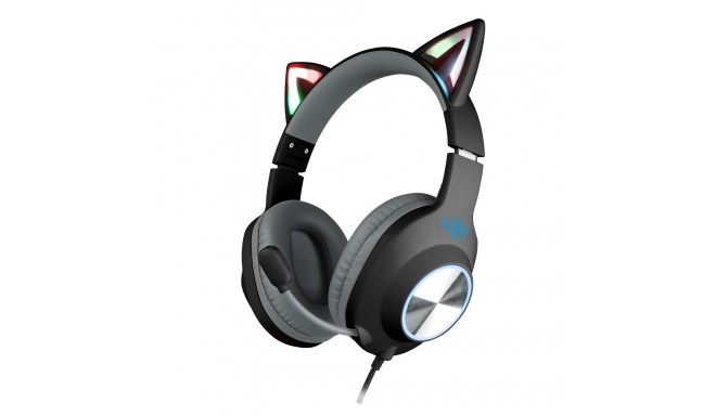 Foxxray FXR-BAL-62 BK ShinyCat Gaming Headset Wired Black/Grey