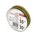 PremiumCord insulation tape PVC 15/10, yellow/green