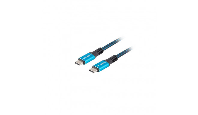 USB-C M/M 4.0 CABLE 0.5M 240W 8K 60HZ BLACK-BLUE LANBERG