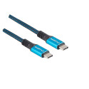USB-C M/M 4.0 CABLE 0.5M 100W 8K 30HZ BLACK-BLUE LANBERG
