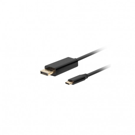 USB-C(M)->DISPLAYPORT(M) CABLE 1.8M 4K 60HZ BLACK LANBERG
