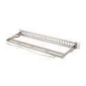 PATCH PANEL BLANK 24 PORT 1U 19" FTP FOR KEYSTONE MODULES GREY LANBERG