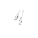 PATCHCORD CAT.6 FTP 15M WHITE FLUKE PASSED LANBERG