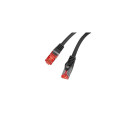 PATCHCORD CAT.6 S/FTP LSZH CU 3M BLACK FLUKE PASSED LANBERG