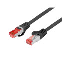 PATCHCORD CAT.6 S/FTP LSZH CU 3M BLACK FLUKE PASSED LANBERG