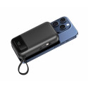 Swissten Power Bank 20000 mAh 20W with Built-In Cables USB-C And Lightning (MagSafe compatible)