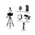 Elight M5 Vlog Smartphone Fix Video & Photo kit with Led light / Microphone / Tripod 1.3m / remote