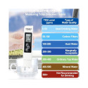 IVY Aqua A1 3in1 Water Quality & Hardness meter pen measures TDS EC Temperature + Pouch White