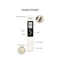IVY Aqua A1 3in1 Water Quality & Hardness meter pen measures TDS EC Temperature + Pouch White