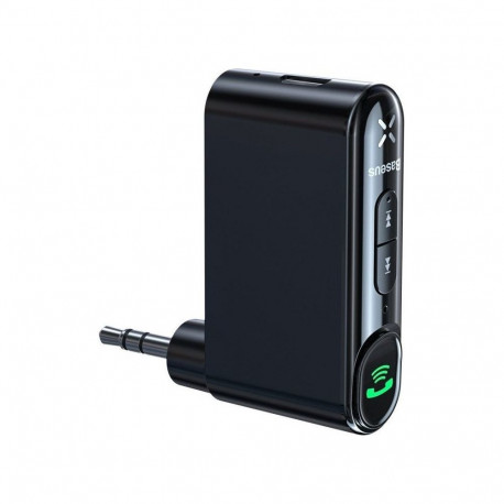 Baseus auto Bluetooth-vastuvõtja Qiyin AUX, must