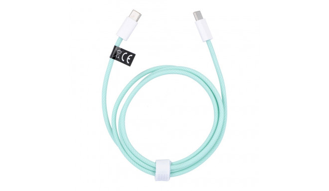 Cable Type C to Type C PD QC3.0 3A 60W C263 1 m green