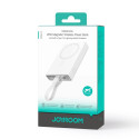 Powerbanka Joyroom JR-PBM01 magnetická 10000mAh 20W se stojánkem + Lightning kabel - USB-C - bílá