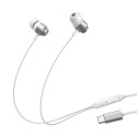 Sluchátka do uší Joyroom JR-EC06 USB-C - stříbrná