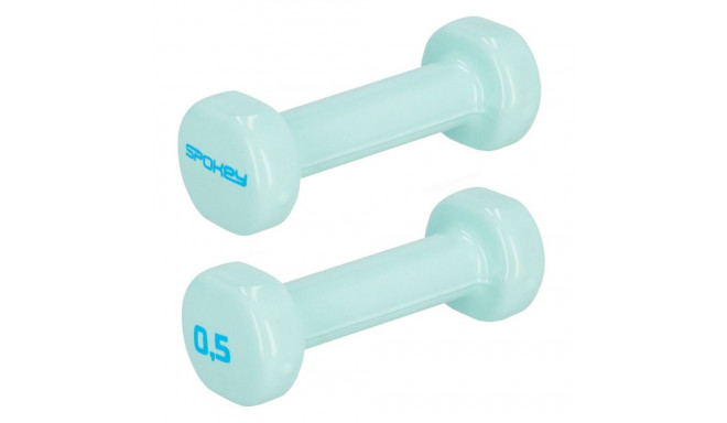 Hantle winylowe Spokey Shape 2x0,5 kg miętowe 941963