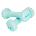 Hantle winylowe Spokey Shape 2x0,5 kg miętowe 941963
