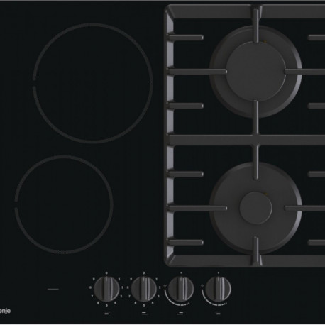 The Gorenje GCE691BSC is a 60cm built-in hybrid hob that combines the speed and con