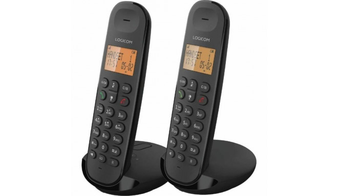 Fiksētais Telefons Logicom DECT ILOA 255T DUO Melns