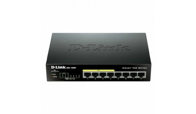 Switch D-Link DGS-1008P/E 16 Gbps