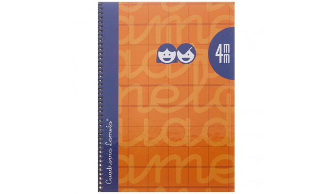 Notebook Lamela Orange Quarto 5 Pieces 80 Sheets