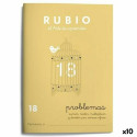 Matemaatika töövihik Rubio Nº 18 A5 hispaania 20 Lehed (10 Ühikut)