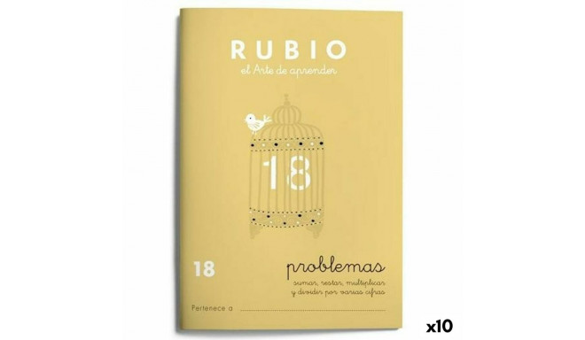 Matemātikas piezīmju grāmatiņa Rubio Nº 18 A5 Spāņu 20 Loksnes (10 gb.)