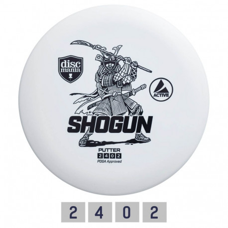 Discgolf DISCMANIA Putter SHOGUN Active white 2/4/0/2