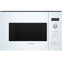 Bosch Microwave Oven BFL524MW0 20 L, Retractable, Rotary knob, Touch Control, 800 W, White, Built-in