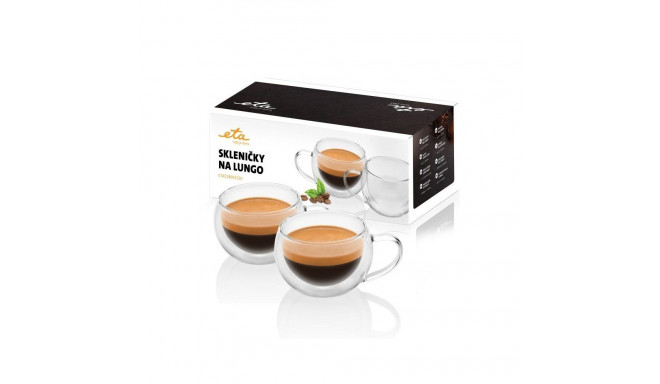 ETA Lungo cups 518091010 For coffee, 2 pc(s), Dishwasher proof, Glass