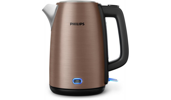 Philips Kettle HD9355/92 Viva Collection Electric, 1740-2060 W, 1.7 L, Stainless steel, 360 rotation