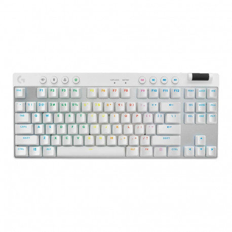 LOGITECH G PRO X TKL LIGHTSPEED Mechanical Gaming Keyboard - WHITE - US INT'L - TACTILE
