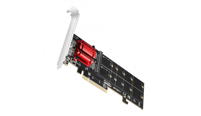 Axagon PCEM2-ND PCIE 2X NVME M.2 CONTROLLERPCI-Express x8 internal controller for connecting two NVM