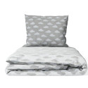 Ankras 2pcs bedding set 35/100 40/60 clouds grey