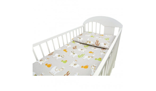 Ankras 2pcs bedding set 35/100 40/60 lama beige