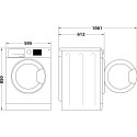 Front loading washing machine Indesit BWE91496XWSVEE