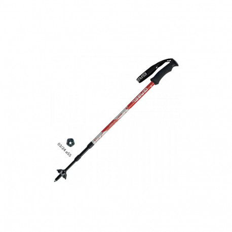 Gabel Mont Blanc Lite Телескопические треккинговые палки, 64-143 см, Красные