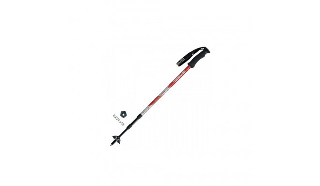 Gabel Mont Blanc Lite Telescopic trekking poles, 64-143 cm, Red