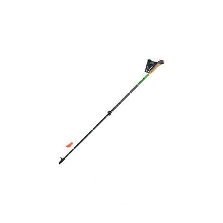 Gabel Carbon XT 2S-80 F.L. Adjustable Nordic Walking Poles, 78-135 cm, Black/Green