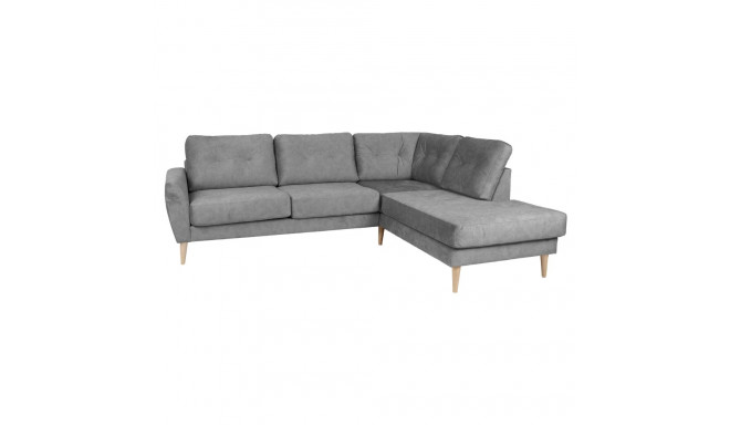 Corner sofa HEIVI RC, grey velvet